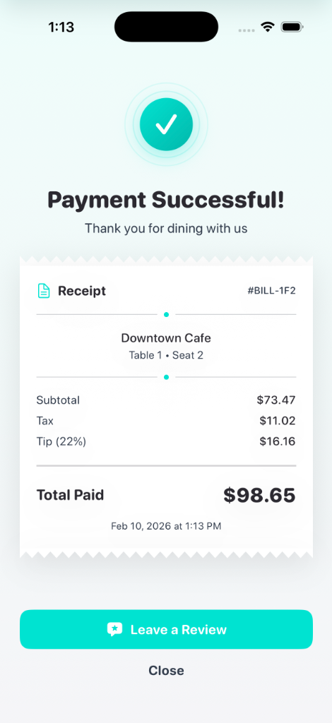 Google Reviews in the BillMaster app