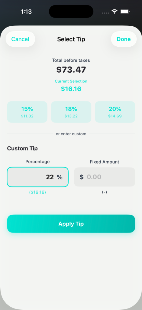 Pay in the BillMaster app